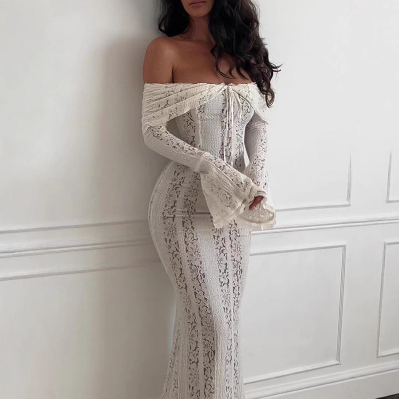 Off Shoulder Maxi Dress - BELLAFISTA