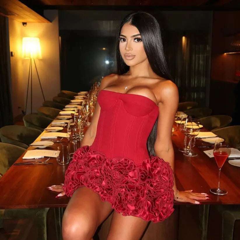 Miranda strapless mini dress - BELLAFISTA