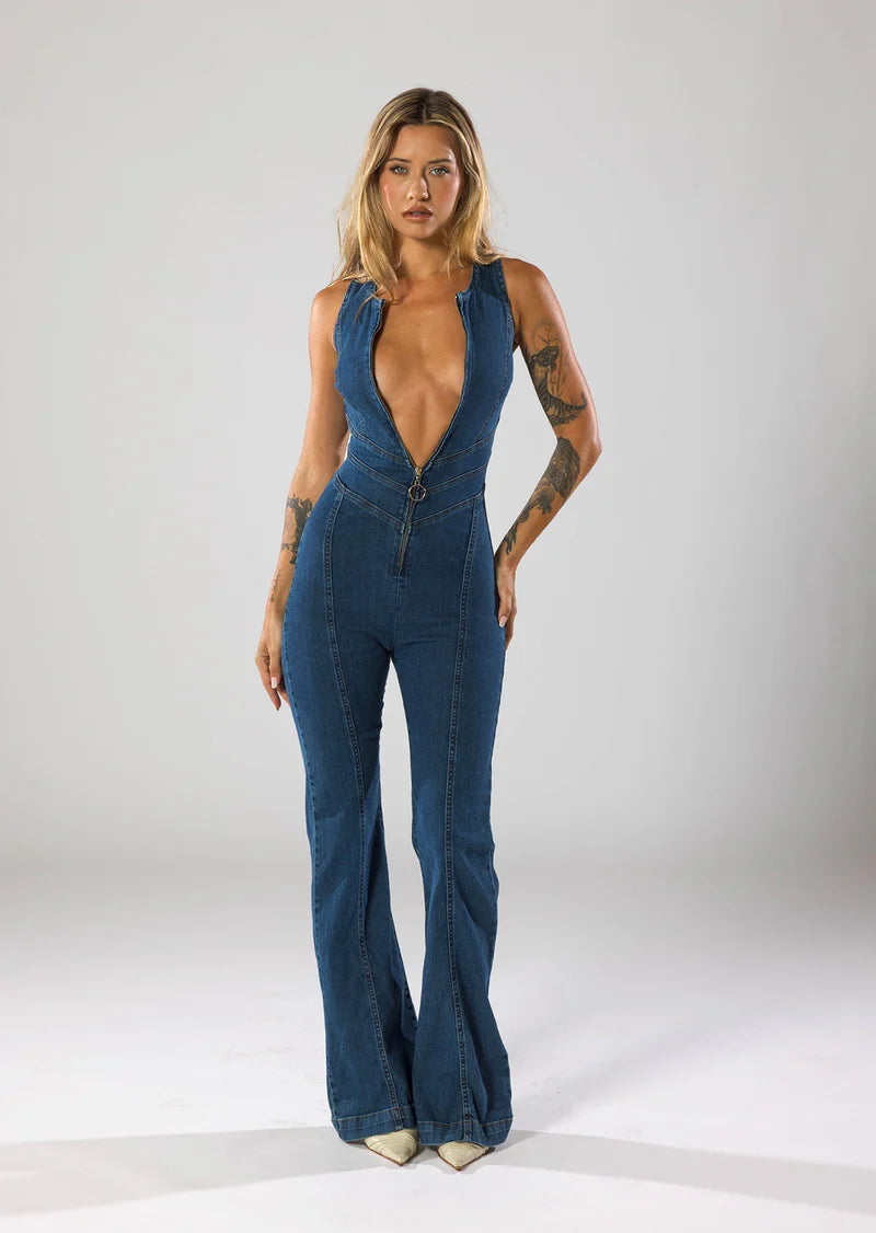 Fenna - Jeans Jumpsuit - BELLAFISTA