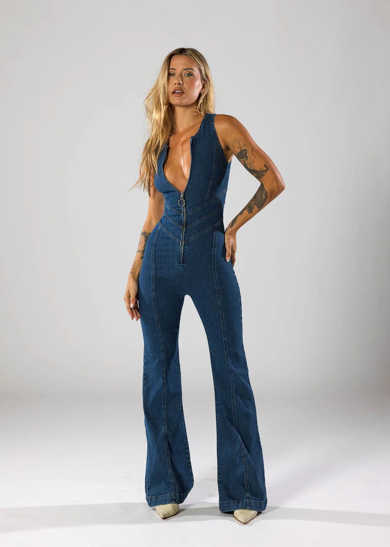Fenna - Jeans Jumpsuit - BELLAFISTA