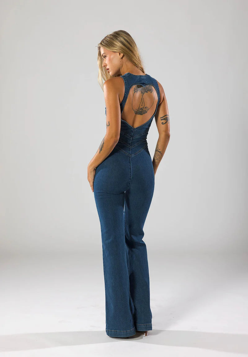 Fenna - Jeans Jumpsuit - BELLAFISTA