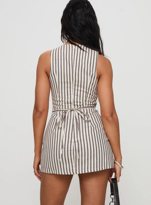 Yumiko dress - Stripe Romper