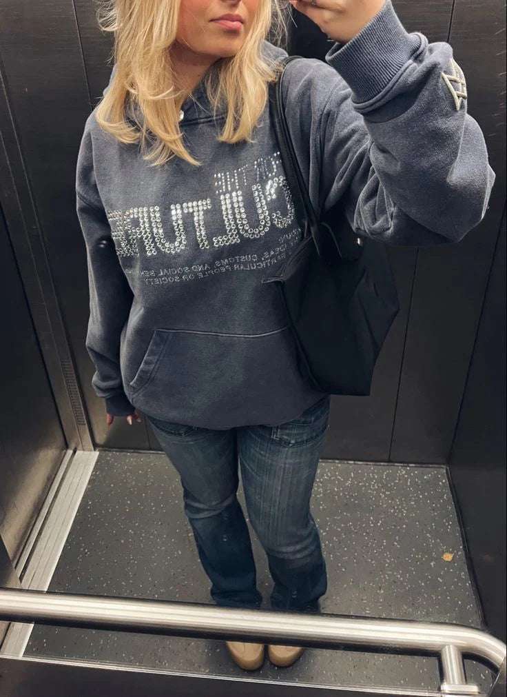 For The Culture Crystal Hoodie - BELLAFISTA