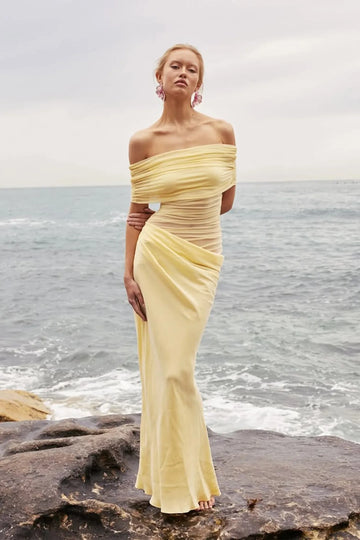 Leona Off Shoulder Maxi Dress