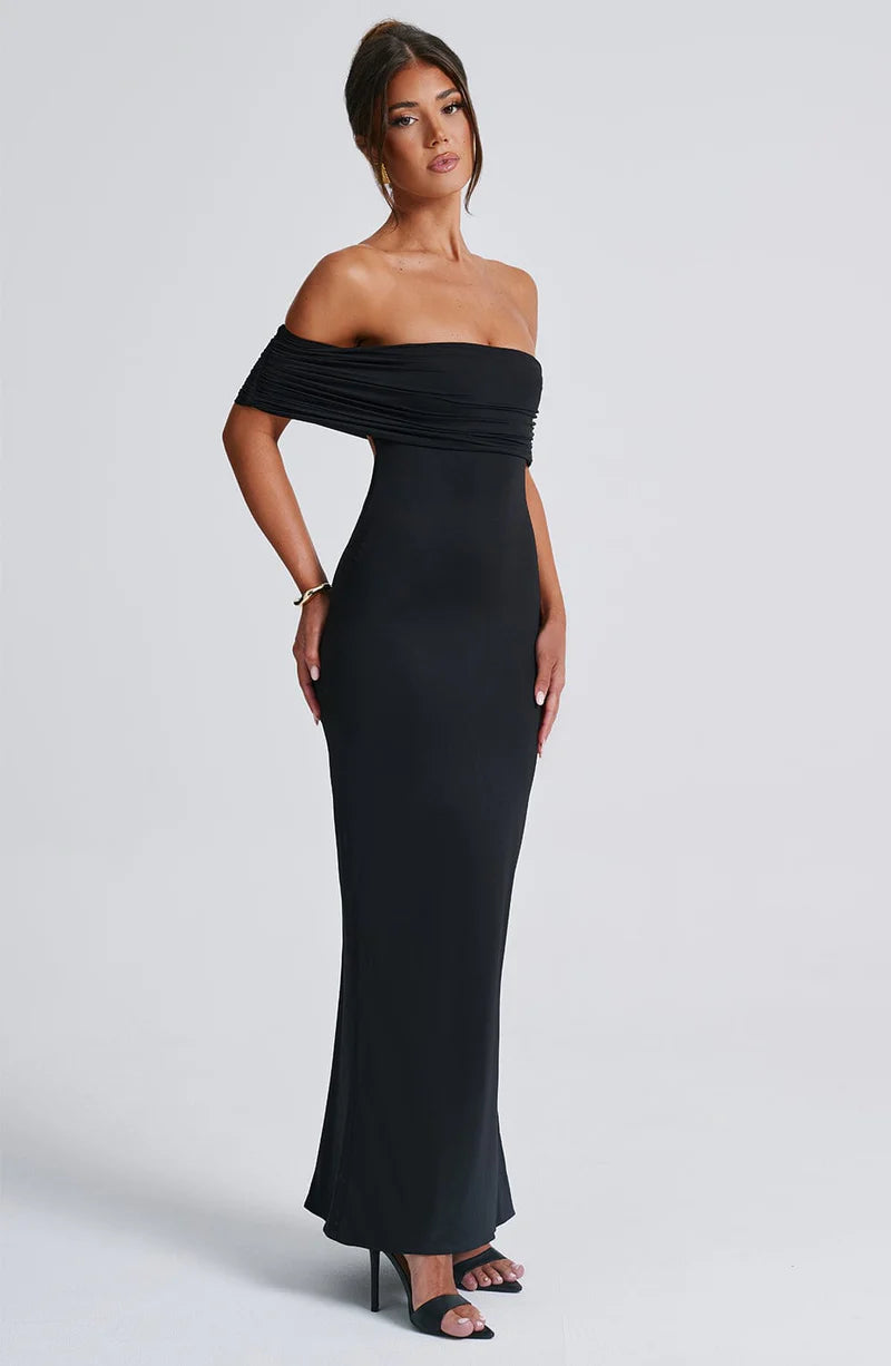 Belinda Maxi Dress - Burgundy - BELLAFISTA