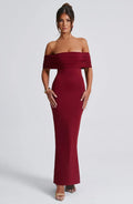 Belinda Maxi Dress - Burgundy - BELLAFISTA