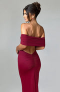 Belinda Maxi Dress - Burgundy - BELLAFISTA