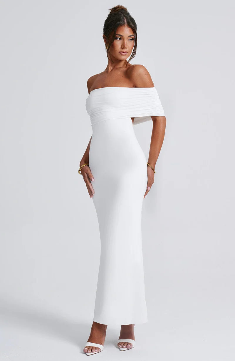 Belinda Maxi Dress - Burgundy - BELLAFISTA