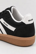 Mila Walking Sneakers in Black – heel detail