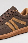 Mila Walking Sneakers in Brown – side detail