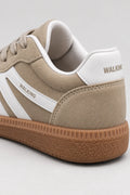 Mila Walking Sneakers in Khaki – heel detail