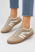Mila Walking Sneakers in Khaki – model standing