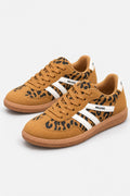 Mila Walking Sneakers in Leopard – pair three quarter