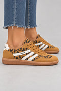 Mila Walking Sneakers in Leopard – model side profile
