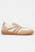 Mila Walking Sneakers in White – side profile