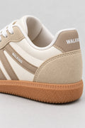 Mila Walking Sneakers in White – heel detail
