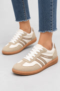 Mila Walking Sneakers in White – model standing