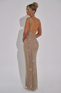 Petra Maxi Dress - Silver - BELLAFISTA