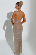 Petra Maxi Dress - Silver - BELLAFISTA