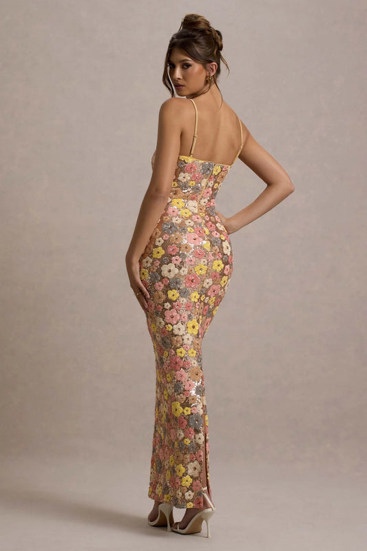 Daisy Pastel Floral Maxi Dress