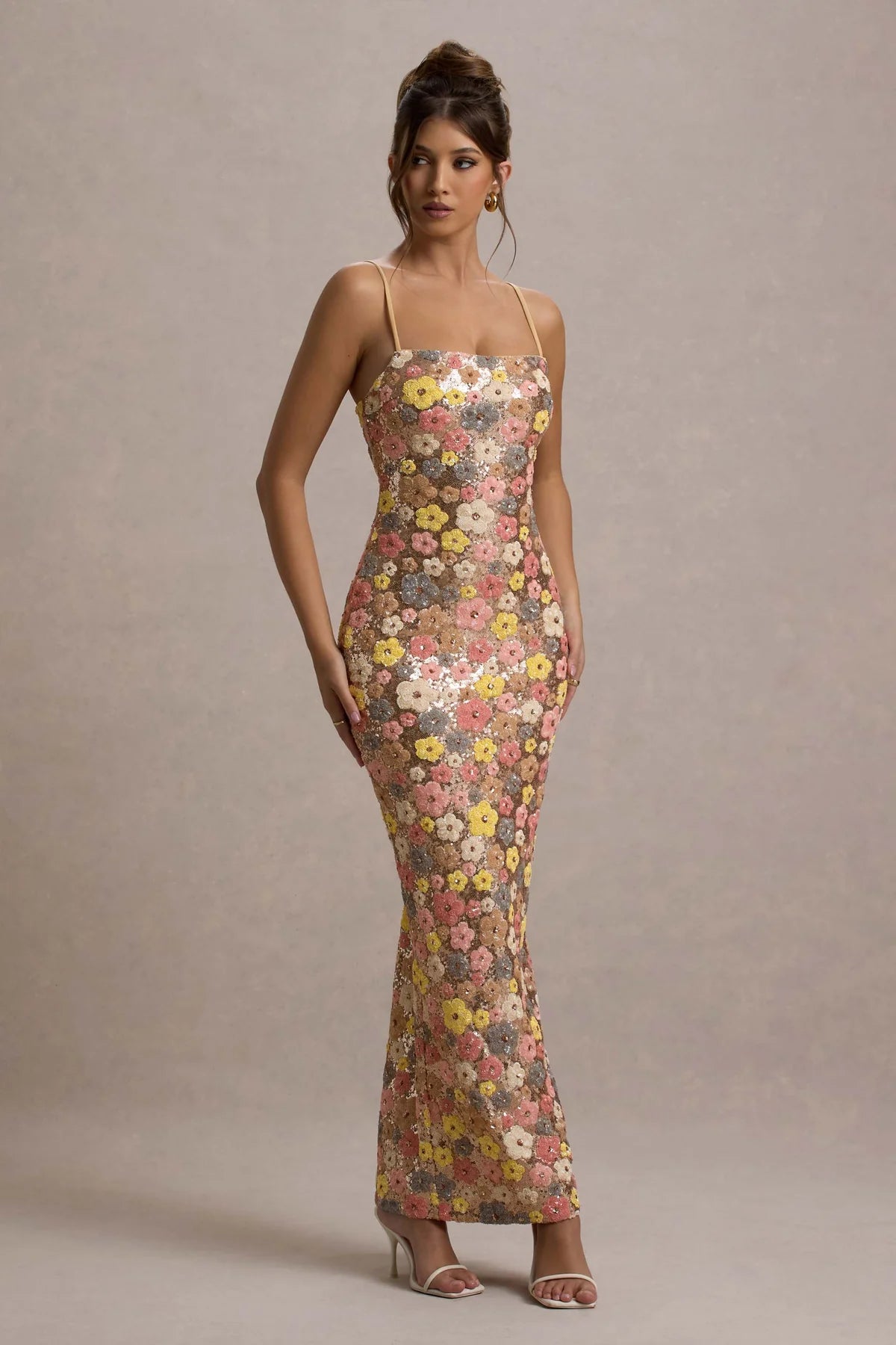 Daisy Pastel Floral Maxi Dress